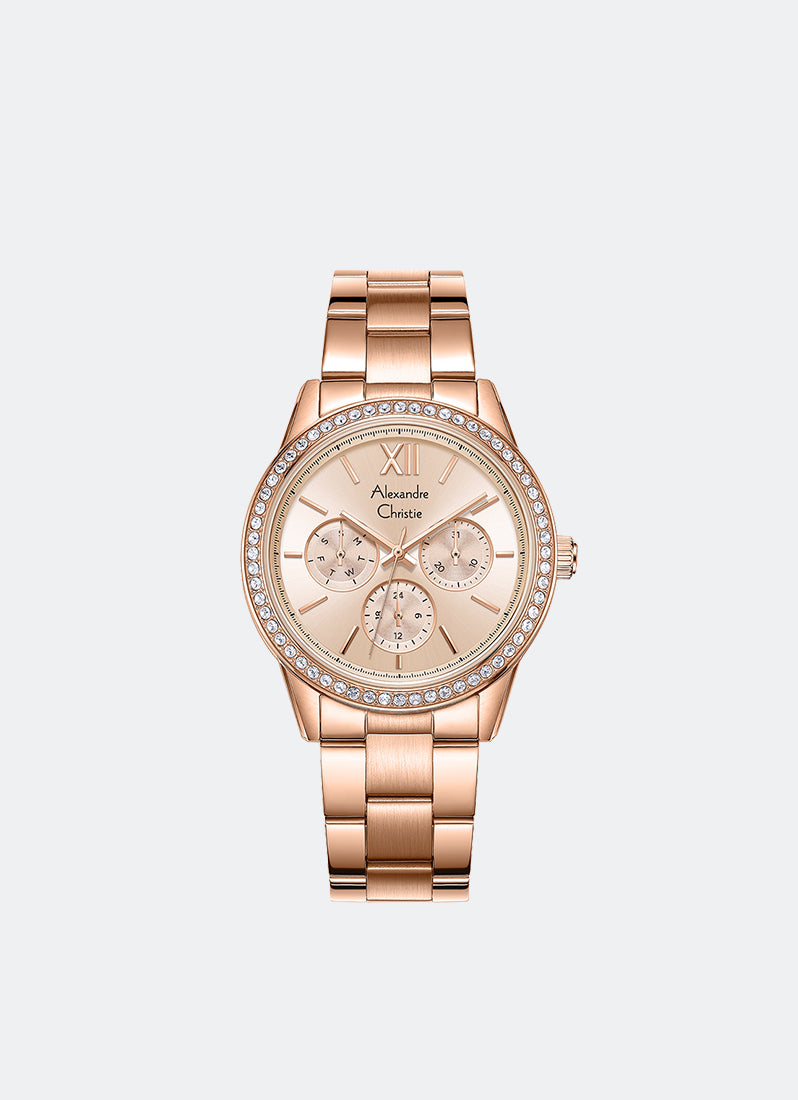 Passion Boyfriend Band Multifunction Rose Gold Rose Gold Dial 36mm - AC2A46BFBRGLN