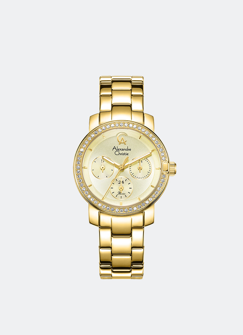 Passion Boyfriend Band Multifunction Gold Gold Dial 34mm - AC2B23BFBGPIV