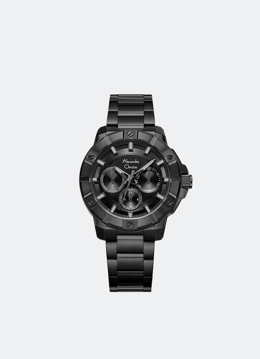 Passion Boyfriend Band Multifunction Black Black Dial 37mm - AC6609BFBIPBA