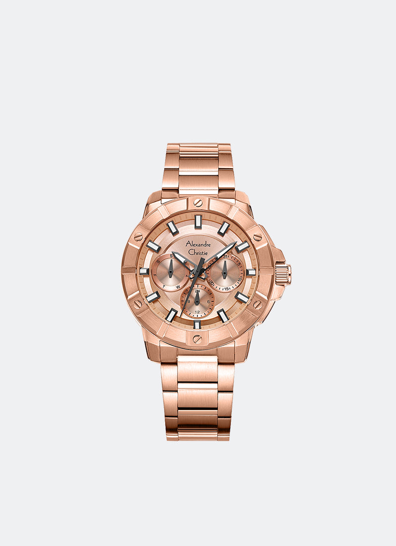 Passion Boyfriend Band Multifunction Rose Gold Rose Gold Dial 37mm - AC6609BFBRGLN