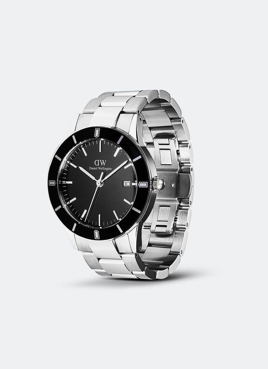 Iconic Paradigma Link Black Enamel Black Bezel Silver (40) - DW00100822