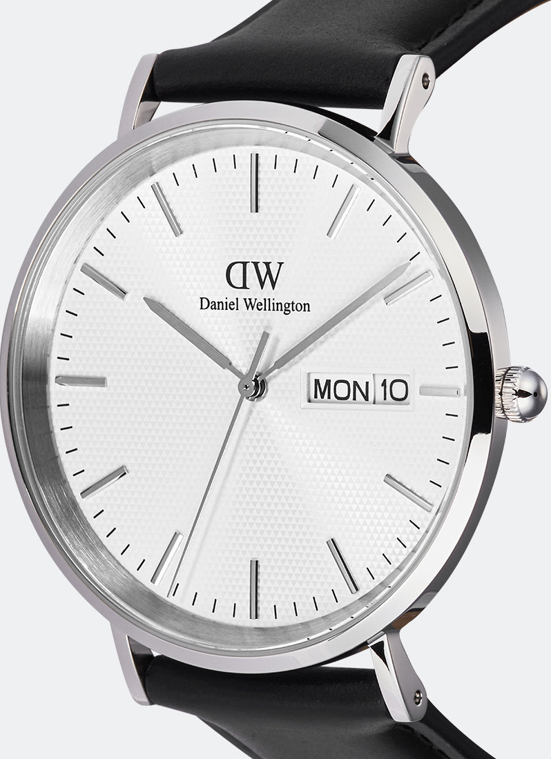 Classic Day Display Sheffield White Silver (40) - DW00100832