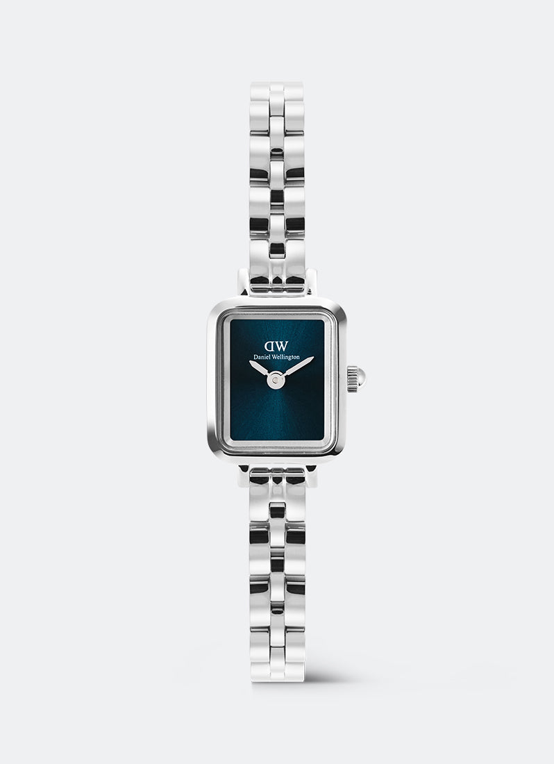 Daniel Wellington Quadro Mini Arctic Arch 3-Link Sunray Silver Front