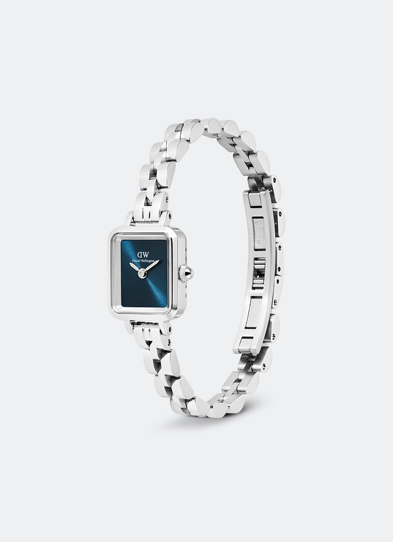 Daniel Wellington Quadro Mini Arctic Arch 3-Link Sunray Silver Front