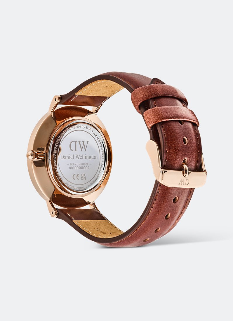 Classic 40 Off-White Multi-Eye St. Mawes Sunray Rose Gold (40.8) DW00100871