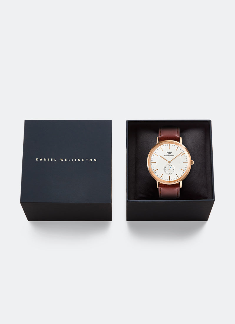 Classic 40 Off-White Multi-Eye St. Mawes Sunray Rose Gold (40.8) DW00100871
