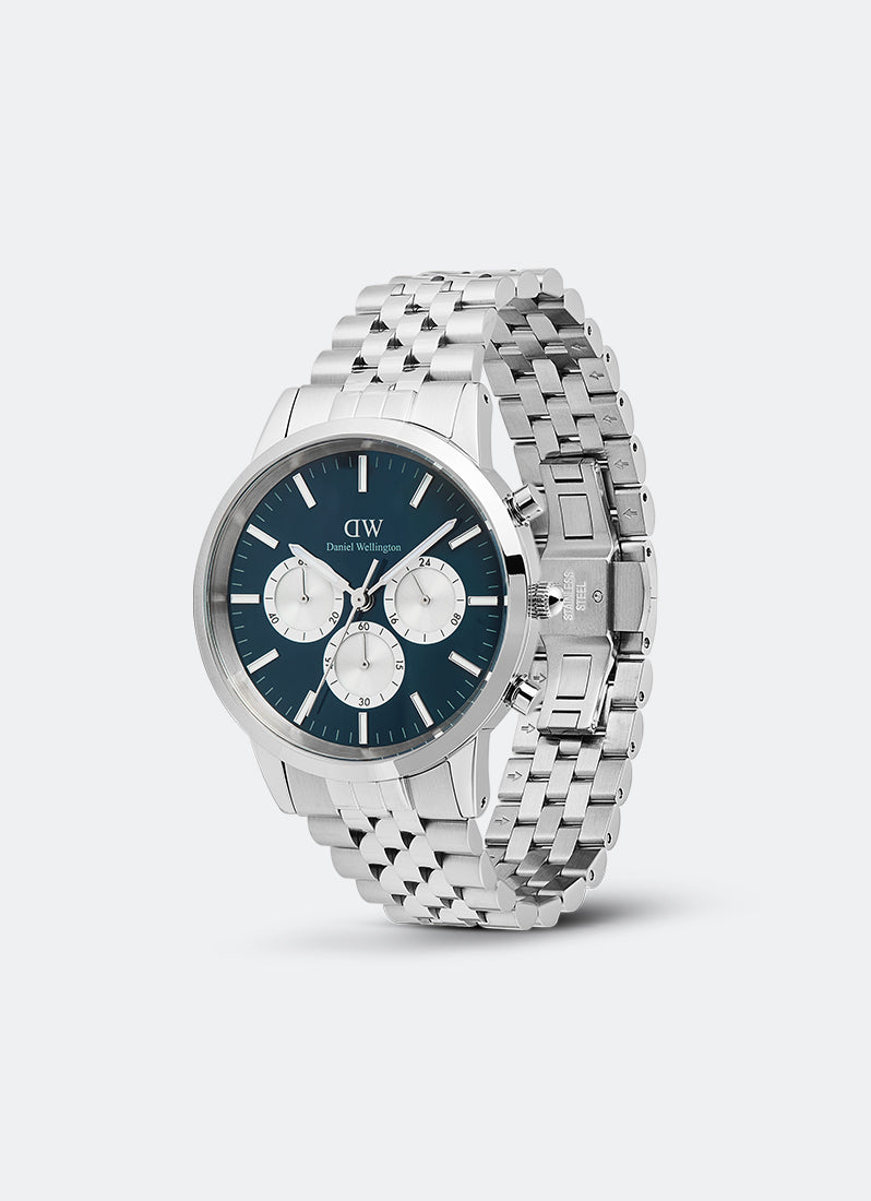 Iconic Arctic Chronograph Arch Panda 5-Link Silver (42) DW00100874
