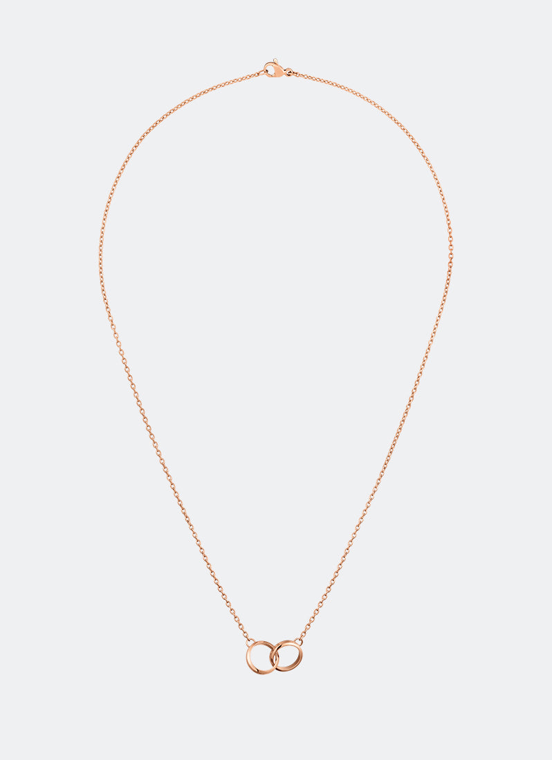 Daniel Wellington Elan Unity Necklace Rose Gold Front