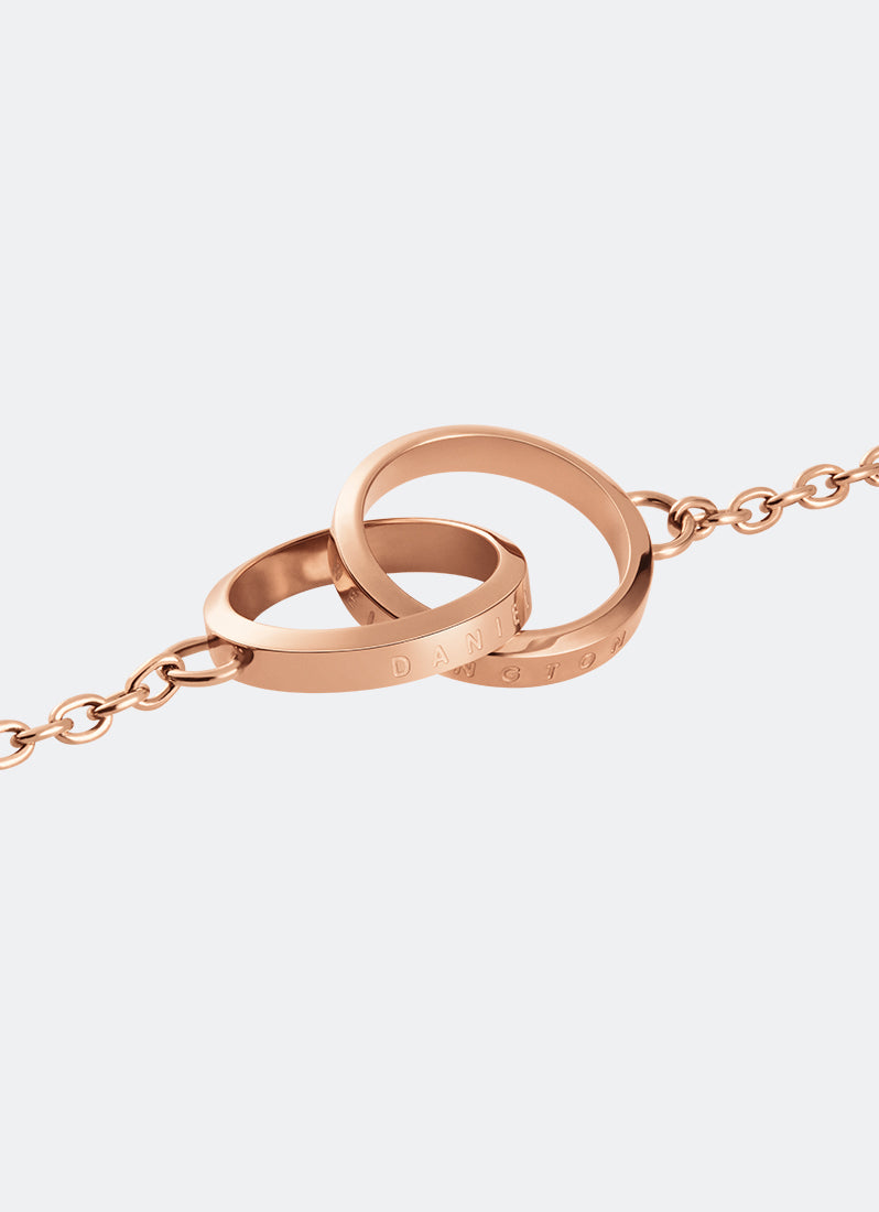 Daniel Wellington Elan Unity Necklace Rose Gold Pendant Details