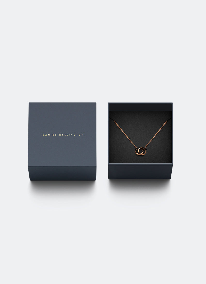 Daniel Wellington Elan Unity Necklace Rose Gold Inside Box