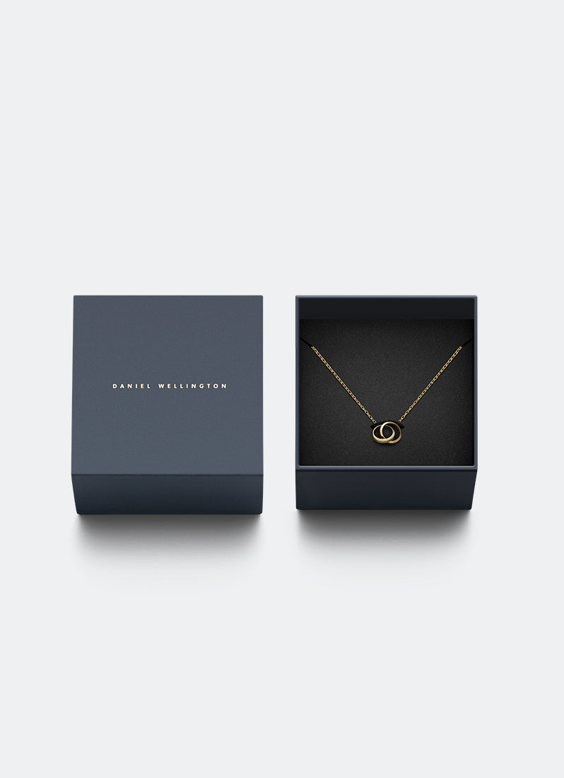 Daniel Wellington Elan Unity Necklace Gold Inside Box