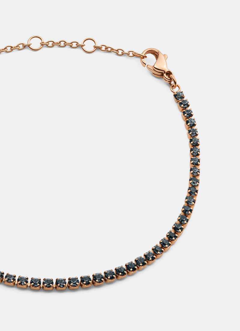 Classic Tennis Bracelet Nightfall Rose Gold - DW00401109