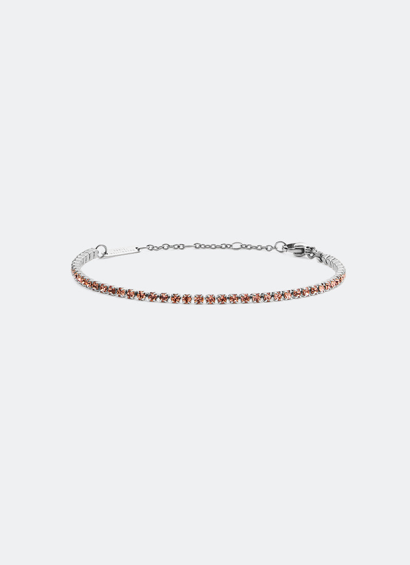 Classic Tennis Bracelet Apricot Silver - DW00401111