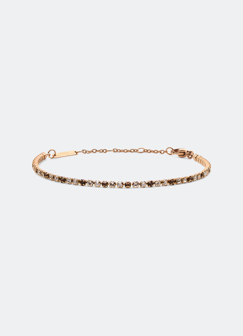 Classic Tennis Bracelet Honey Combo Rose Gold - DW00401115