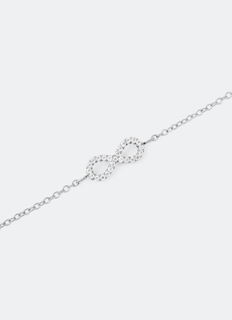 Daniel Wellington Mirelle Infinity Bracelet Silver Pendant Detail