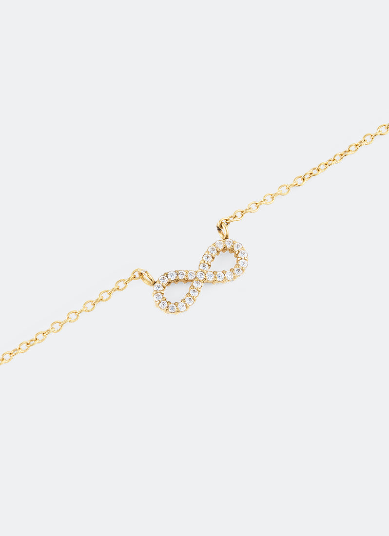 Daniel Wellington Mirelle Infinity Necklace Gold Pendant