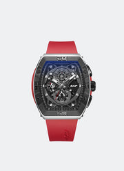 Expedition Chronograph Men Quartz Band Silver Black 45x52mm - EXF6800MCRTBBARE