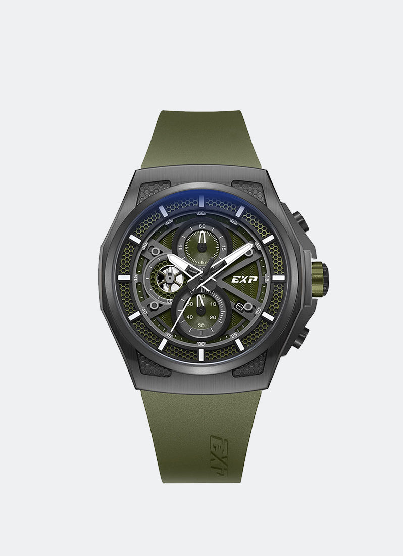 Expedition Chronograph Men Quartz Band Green Black 48.6x47mm - E6842MCRIGGN
