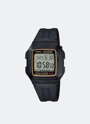 Casio Digital Black Resin Strap 34mm Ladies F-201WA-9ADF