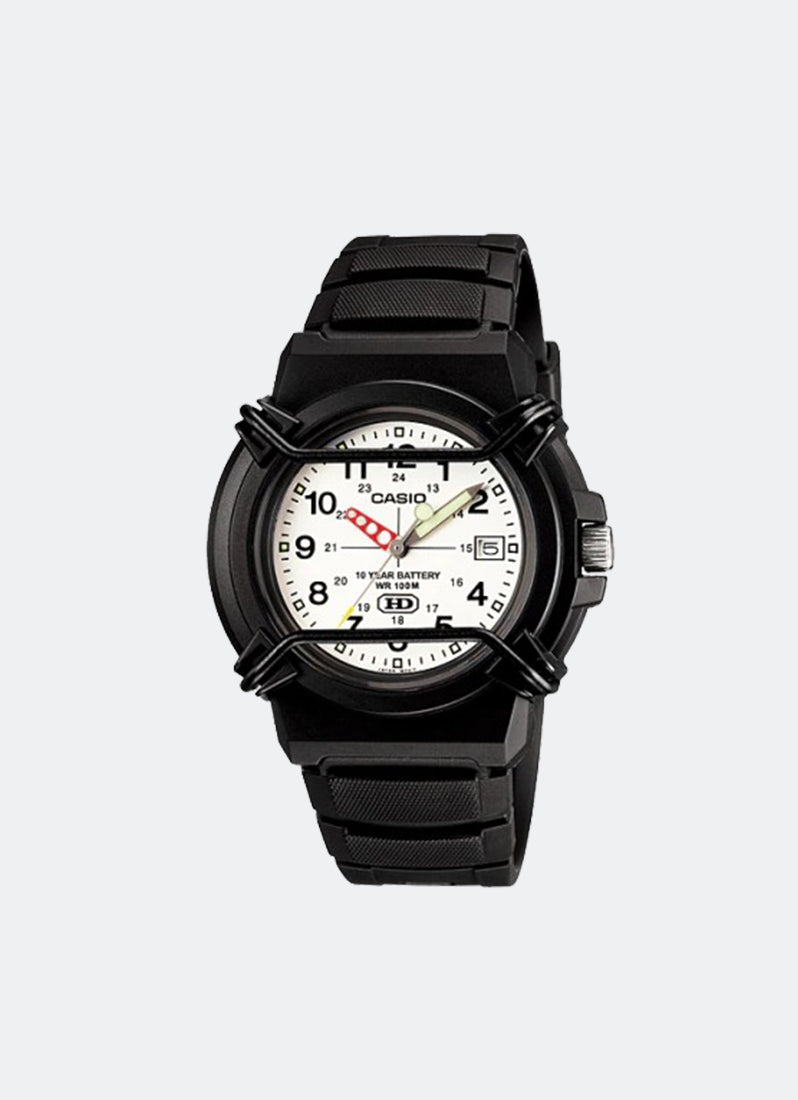 Casio Analog Black Resin Strap 41.1mm Men HDA-600B-7BVDF