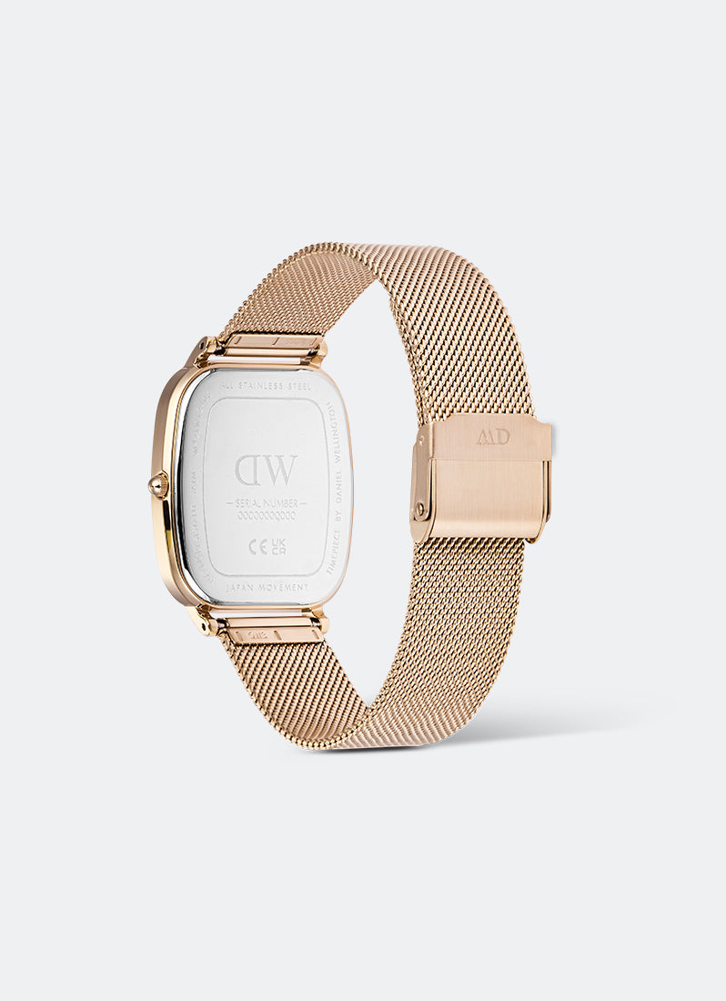 Jam Tangan Daniel Wellington Marlon Melrose Linen Rose Gold (32x36.3) DW00100817