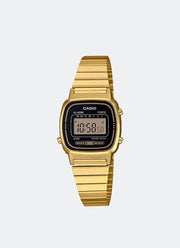Casio Digital Gold Stainless Steel Strap 24.6mm Ladies LA670WGA-1DF