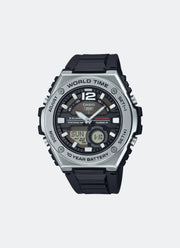 Casio Digital Analog Black Resin Strap 50.6mm Men MWQ-100-1AVDF
