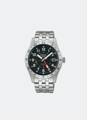 Seiko 5 Sports Automatic Men Black Dial Silver Bracelet 39.4mm - SSK023K1