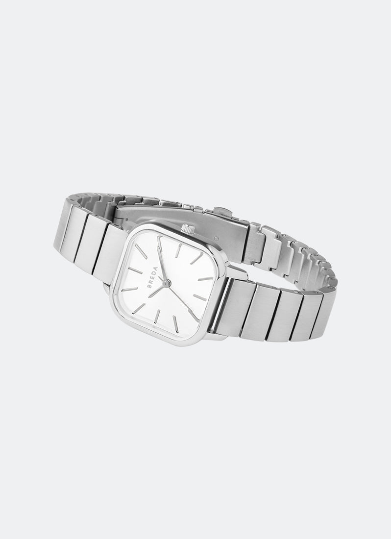 Breda Esther Ivory Dial Silver Metal Bracelet - 1735C