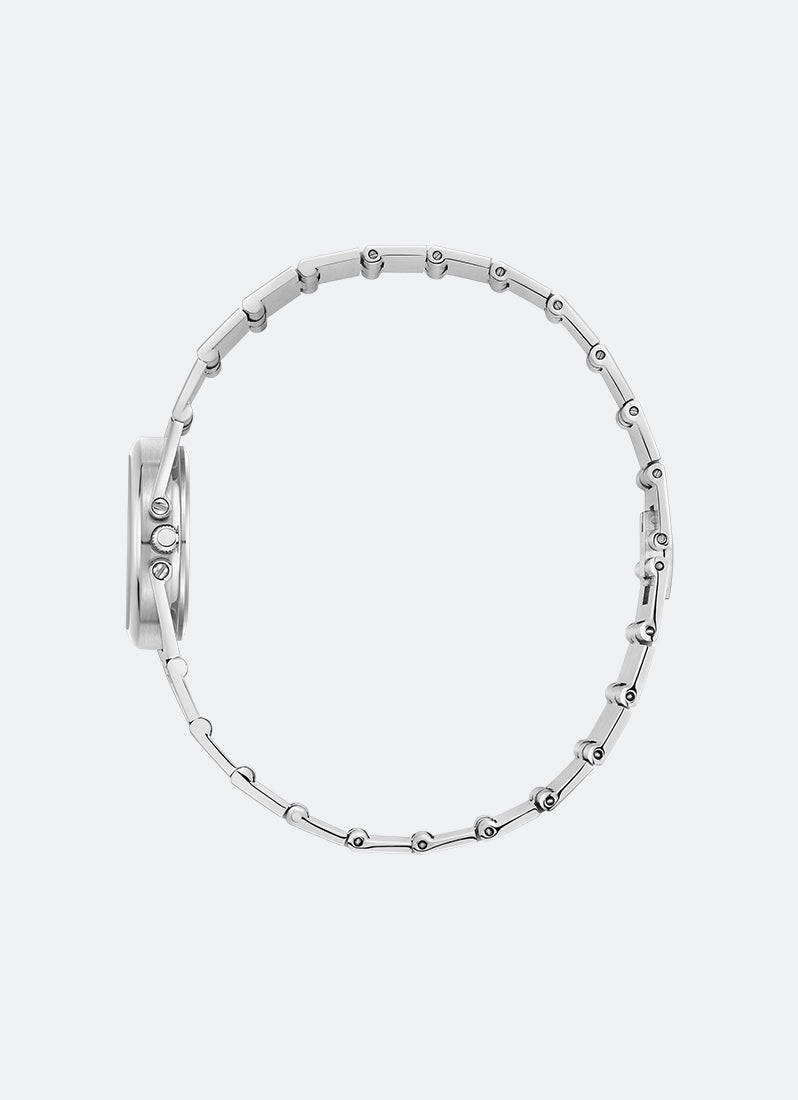 Breda Sync Gray Dial Silver Metal Bracelet - 1752C