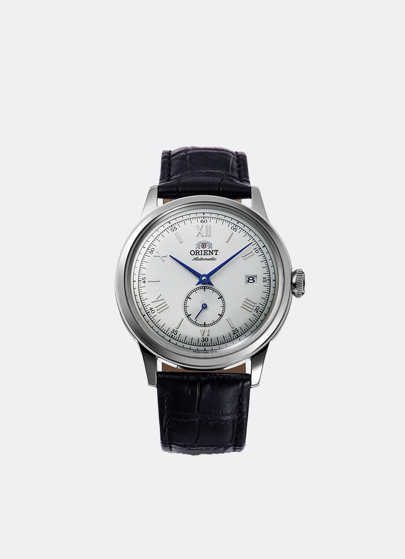 Bambino Automatic 38.4mm Date Silver White Dial Leather Black RA-AP0104S