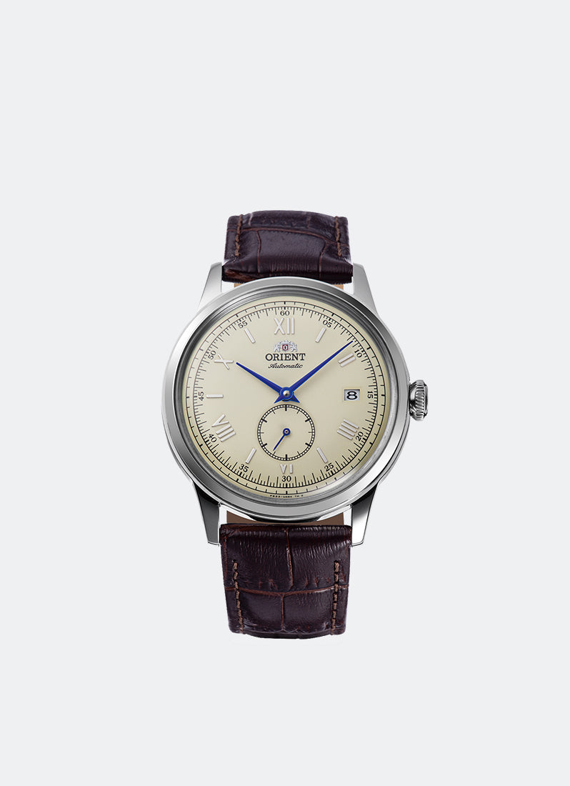 Bambino Automatic 38.4mm Date Silver Cream Dial Leather Brown RA-AP0105Y