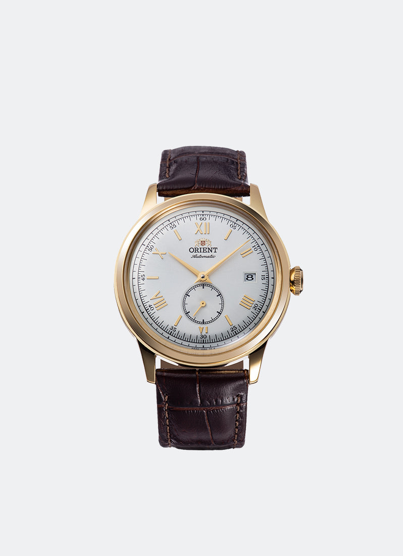 Bambino Automatic 38.4mm Date Gold White Dial Leather Brown RA-AP0106S