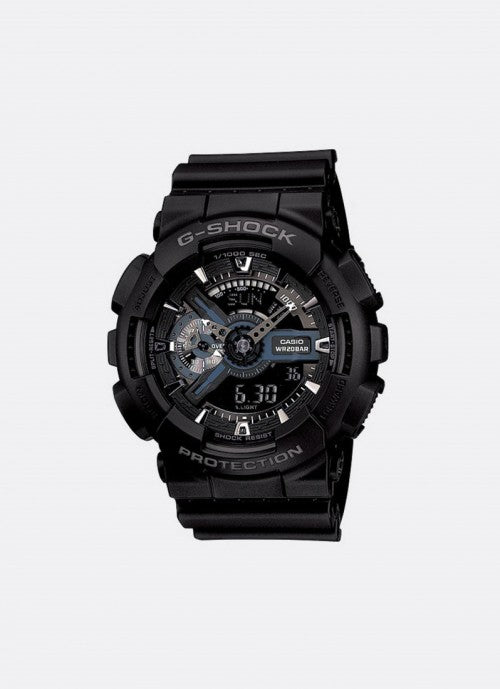 G-Shock Digital Analog Black Dial Black Resin Strap 55 mm Men GA-110-1BDR - [Clearance Sale]