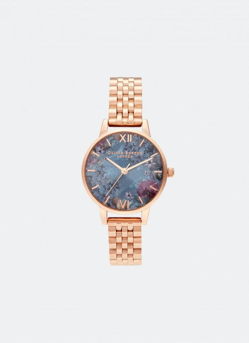 Under the Sea Shell Floral & Rose Gold Bracelet - OB16US25 30mm