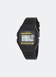 Casio Digital Black Resin Strap 33.2mm Ladies F-94WA-9DG