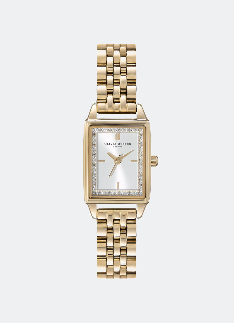 Rectangle White & Gold Bracelet Watch 21mm - 24000013