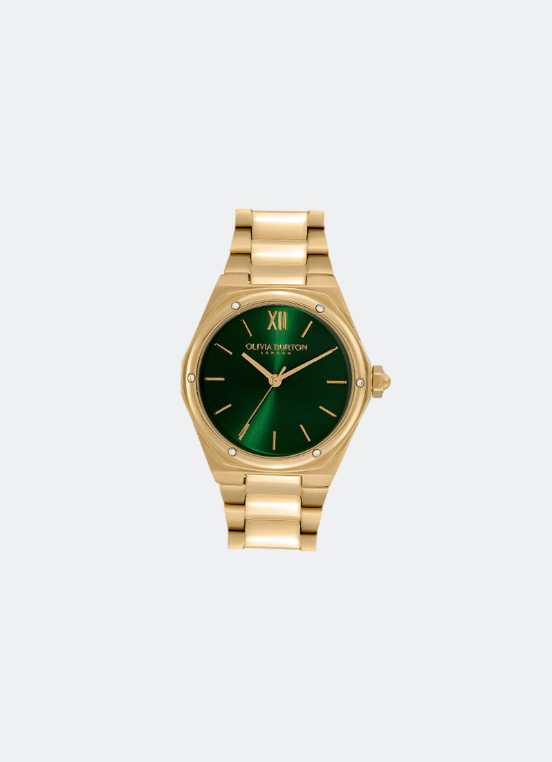 Hexa Green & Gold Bracelet Watch 33mm - 24000029