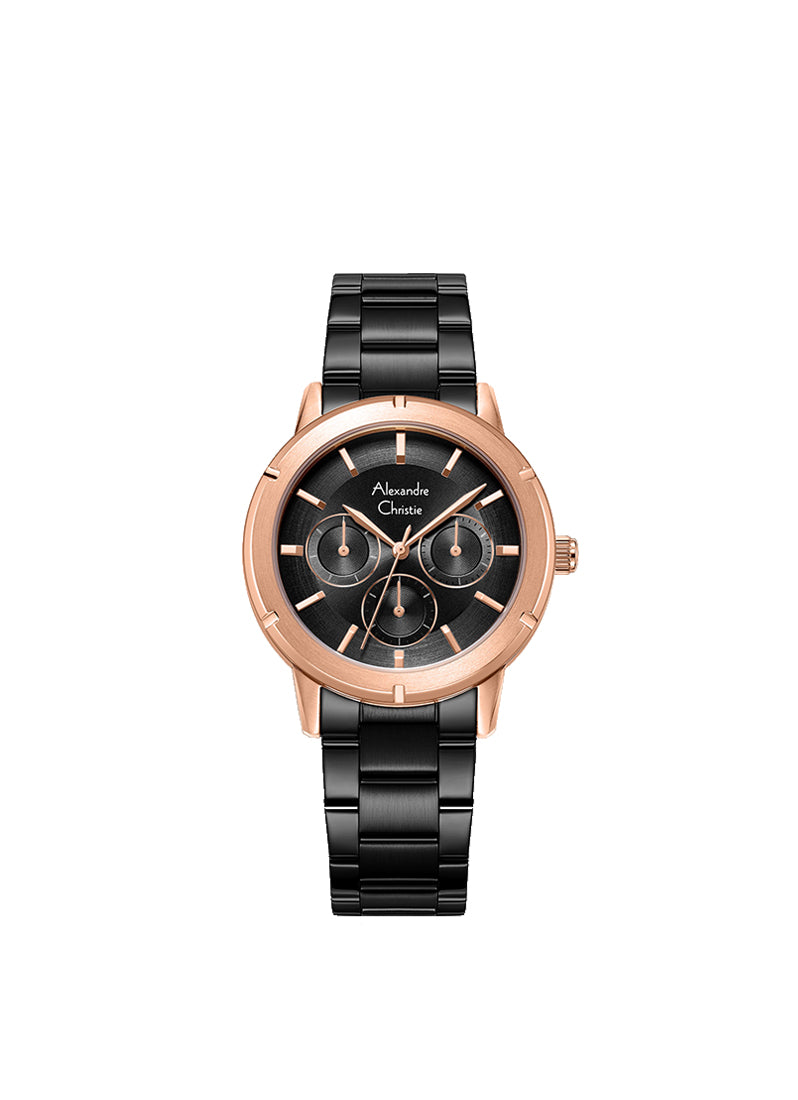 Alexandre Christie Sports Chronograph Men's Watch (Black Dial, Brown Strap)  : Amazon.in: Fashion