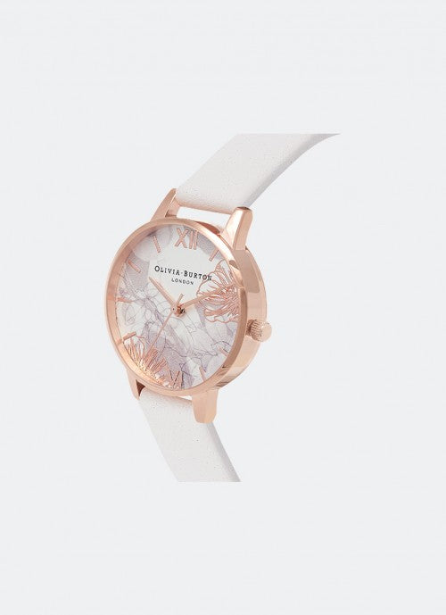 Abstract Florals Blush & Rose Gold 30mm