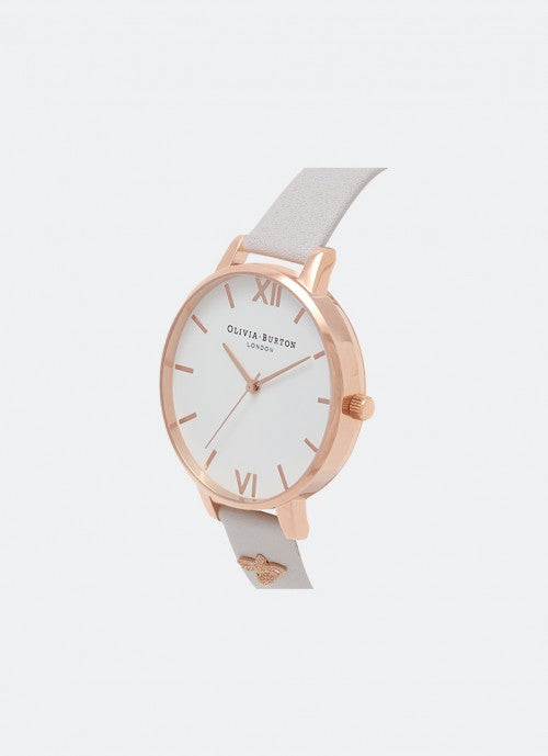 3D Bee Embellished Strap Blush & Rose Gold - OB16ES02