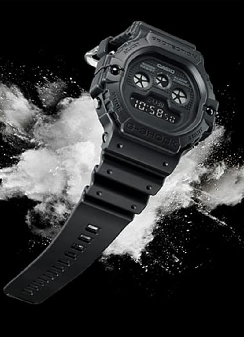 G-SHOCK Digital Black Resin Strap 46.8mm Men DW-5900BB-1DR