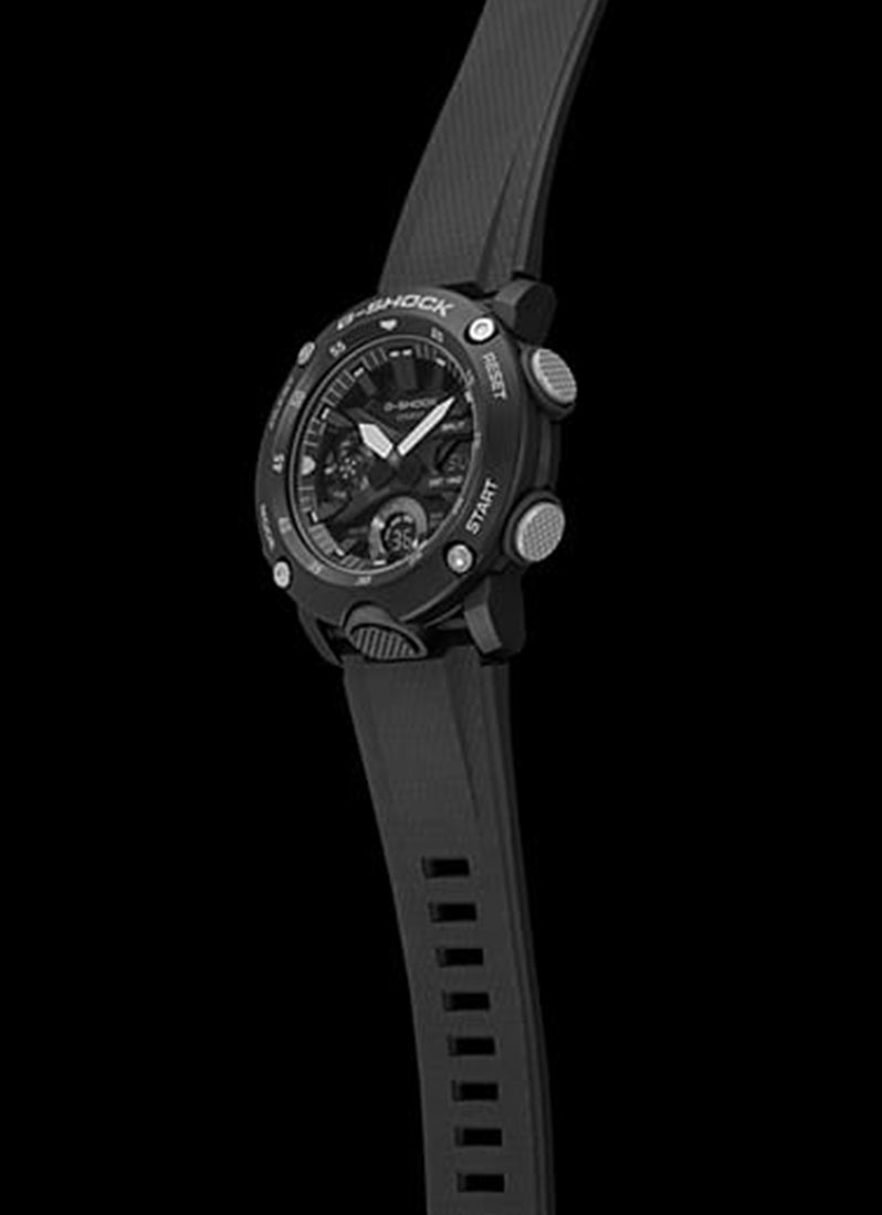 G-SHOCK Digital analog Black Dial Black Resin Strap 48mm Men GA- 2000S-1ADR