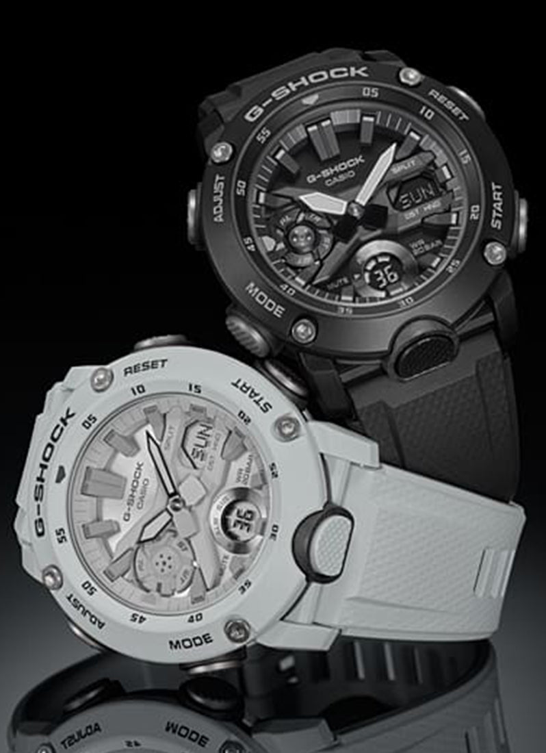 G-SHOCK Digital analog Black Dial Black Resin Strap 48mm Men GA- 2000S-1ADR