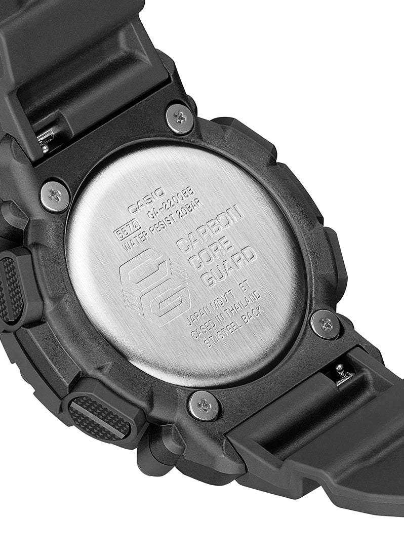G-SHOCK Digital analog Black Dial Black Resin Strap 47.1mm Men GA-2200BB-1ADR - [Clearance Sale]
