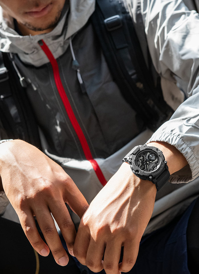 G-SHOCK Digital analog Black Dial Black Resin Strap 47.1mm Men GA-2200BB-1ADR - [Clearance Sale]