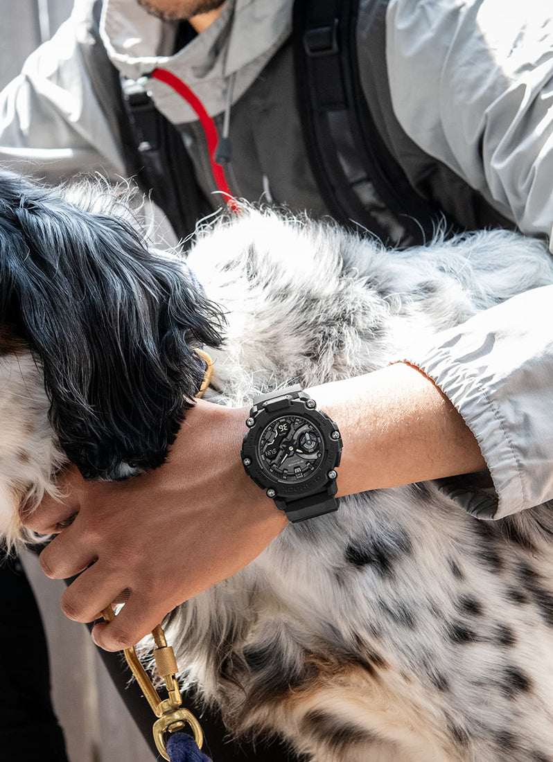 G-SHOCK Digital analog Black Dial Black Resin Strap 47.1mm Men GA-2200BB-1ADR - [Clearance Sale]