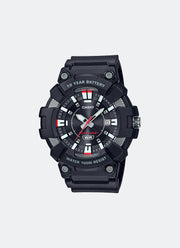 Jam Tangan Casio Analog Black Dial Black Resin Strap 49mm Men MW-610H-1AVDF
