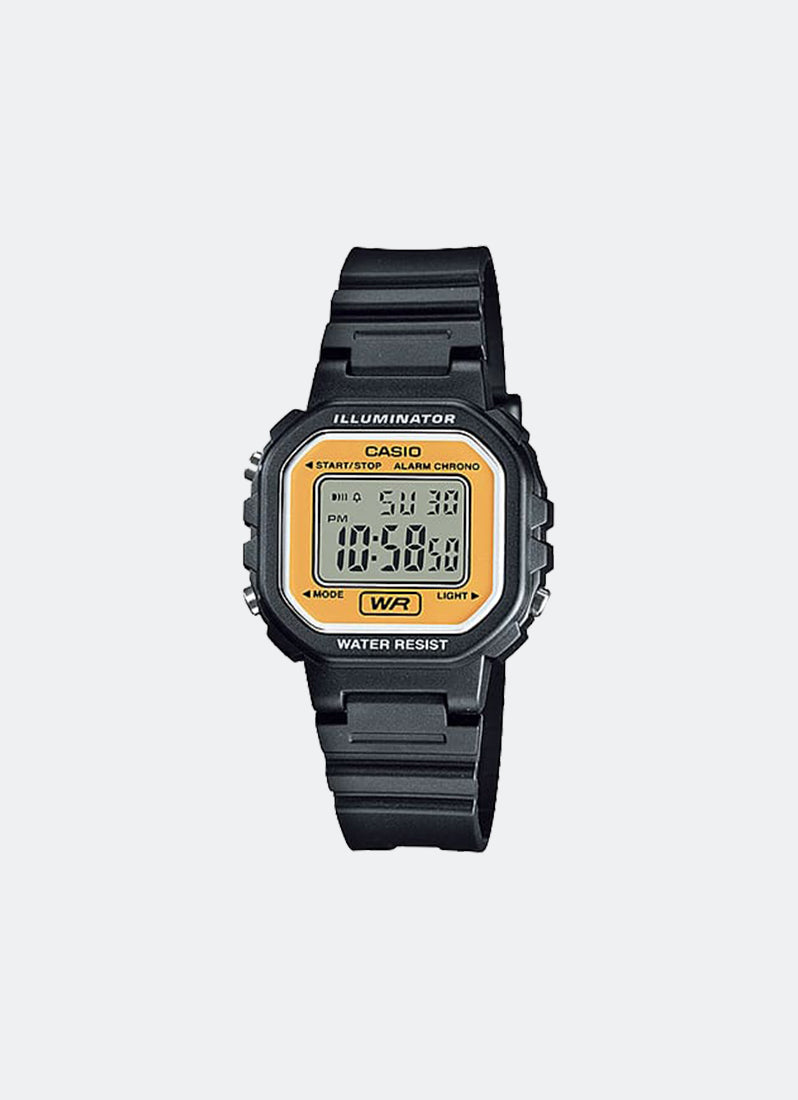 Jam Tangan Casio Digital Black Resin Strap 30.4mm Women LA-20WH-9ADF