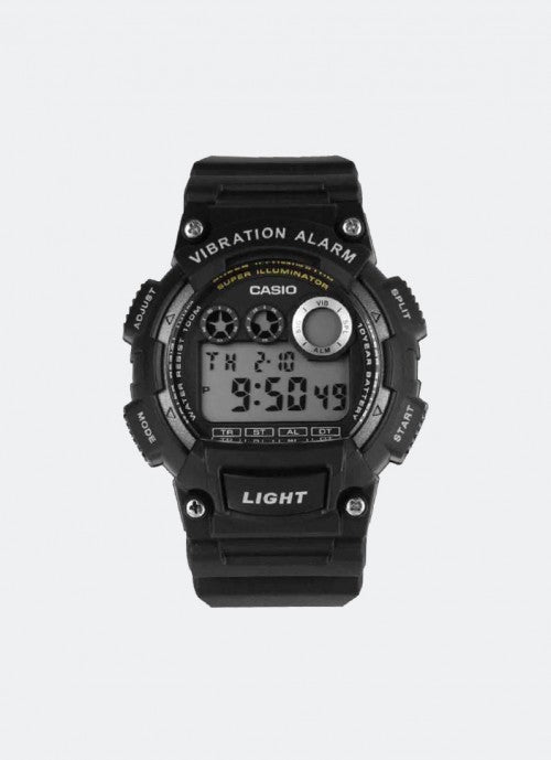 Jam Tangan Casio Digital Black Resin Strap 51,4 mm Men W-735H-1AVDF